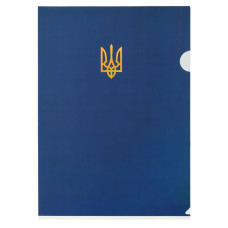 Папка-куток А4 "BuroMAX" /BM.3971-03/ UKRAINE, темно-синя (12/480)