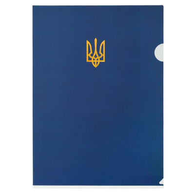 Папка-куток А4 "BuroMAX" /BM.3971-03/ UKRAINE, темно-синя (12/480)