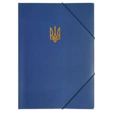 Папка на гумках А4 "BuroMAX" /BM.3972-03/ UKRAINE, темно-синя (1/12/180)