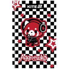 Блокнот А6/80арк. "Kite" /AR25-199/ тверда обкл. # Aggretsuko (1/10)