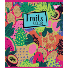 Зошит уч. "YES" 18арк.== /765097/ "Fruits color" крафт, білила (10/200)