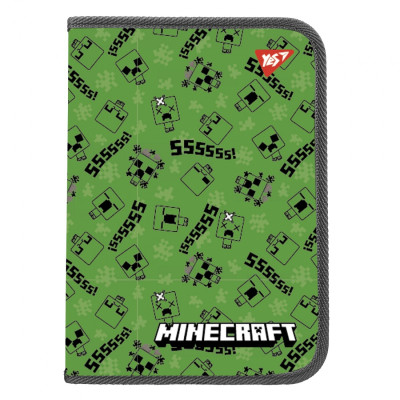 Папка для зошитів пл. на блискавці B5 "Yes" /492203/ "Minecraft. Creepers" (1/12/96)