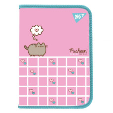 Папка на блискавці А4 "Yes" /492222/ "Pusheen. Hearts" з внутр. кишенею (1/12/48)