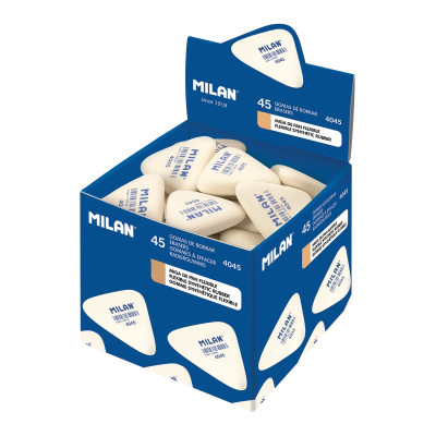 Гумка "MILAN" /CMM4045/ трикутна біла  3,9*3,4*0,9см, картонна упаковка (45/180)