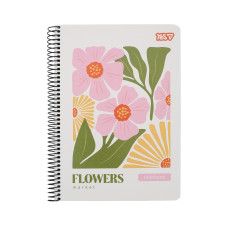 Блокнот А5/80 # спіраль "YES" /152292/ "Flowers" (1/60)