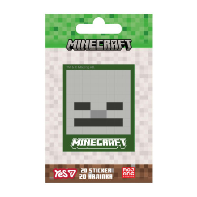 Наліпка "YES" /708511/ 2D "Minecraft.Skeleton" (1/10/100)
