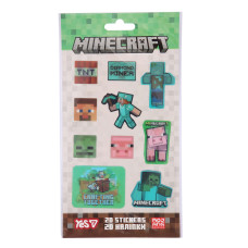 Наліпка "YES" /708529/ 2D "Minecraft" (1/10/100)