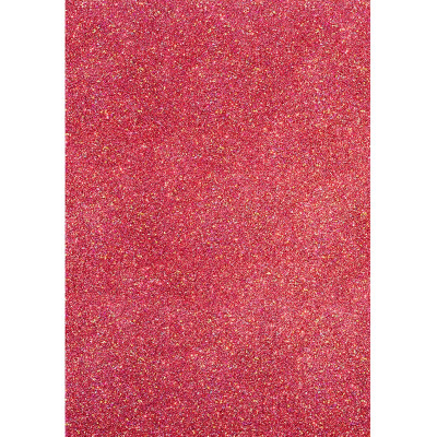 Флексика (фоаміран) "SANTI" /743333/ ЕВА 200*300мм 1,7мм червоний з голографічним гліттером (10арк.) (1/100)