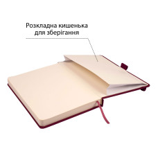 Скетчбук 16х23см/80арк. "SANTI" /743367/ для графіки, тв.обкл. PU, 110г/м2, сливовий (1/10/30)