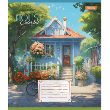 Зошит уч. "1В" 48арк.== /767116/ "House colorful" (10/200)