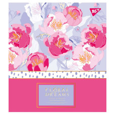 Зошит уч. "YES" 48арк.# /765271/ "Floral dreams" фольга золото+софт-тач+УФ-виб. (5/100)