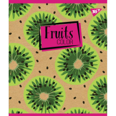 Зошит уч. "YES" 12арк.# /765069/ "Fruits color" крафт, білила (10/250)
