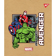 Зошит уч. "YES" 24арк.== /765114/ "Marvel. Avenger" крафт, білила (10/160)