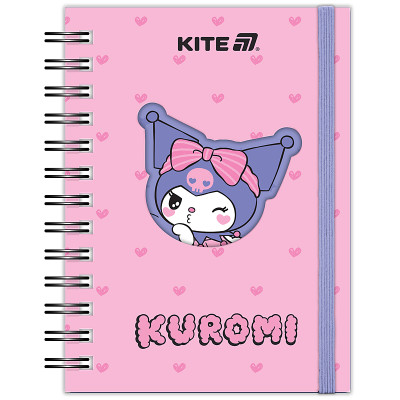 Блокнот А6/80арк. "Kite" /HK25-229-2/ вирубка, спіраль Kuromi Куромі (1/50)