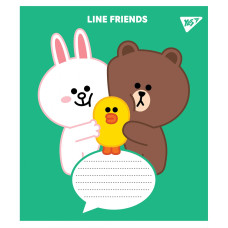 Зошит уч. "YES" 18арк.== /766351/ "Line friends" (25/400)