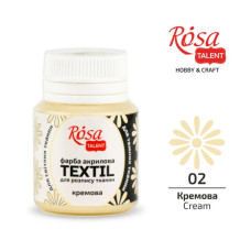 АКРИЛ для тканин "ROSA TALENT" /402/ Кремовий, 20 мл (1/140)