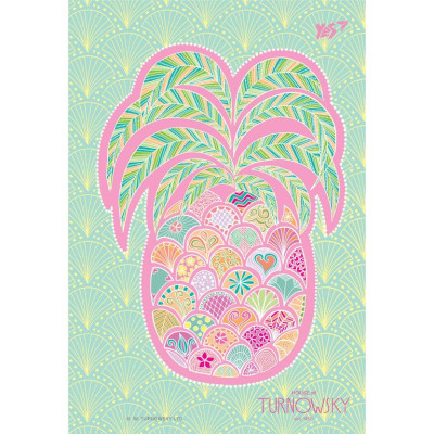 Блокнот "YES" В6/144  3в1 /681307/ "Turnowsky. Art Pineapple" #, пластик обкл., з розділ. (3/30)