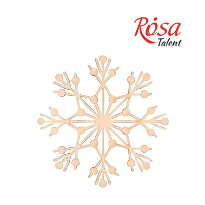 Заготовка "Rosa Talent" "Сніжинка 2" /178/ 4шт, фанера, 10см