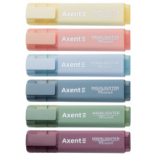 Маркер текстовий "Axent" /2537-50-A/ "Highlighter"  1-5 мм клиноподібні  morandi асорті (24/48/576)