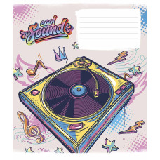 Зошит уч. "Genius" 24арк.== /3205L/ "Cool sound" виб.УФ-лак (нейт) (25/200)