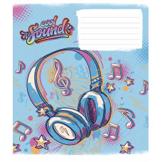 Зошит уч. "Genius" 24арк.== /3205L/ "Cool sound" виб.УФ-лак (нейт) (25/200)
