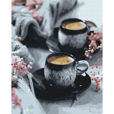 Картина за номерами "Brushme" /BS52053/ "Кава в чашках" 40*50см