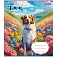 Зошит уч. "1В" 18арк.== /766980/ "Floral dog" (25/400)