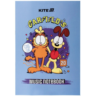 Зошит для нот А4/20арк "Kite" /GF25-404/ Garfield Retro (1/10)