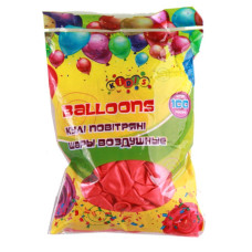 Кульки повітряні "Kidis" /8644/ Червоний перламутр, 12" 100шт/упак