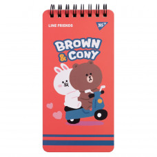 Блокнот 80х160/60 подвійна спіраль "YES" /151762/ "Line Friends" Brown&Cony (1/30/60) Блокнот 80х160/60 подвійна спіраль "YES" /151762/ "Line Friends" Brown&Cony (1/30/60)