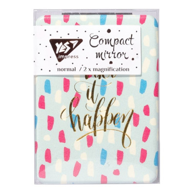 Дзеркало косметичне компактне "YES" /707297/ "Hotch Potch", прямокутне, 6,3х8,5 см, фольга (1/12/144)