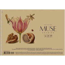 Скетчбук А4/30арк. "MUSE" /PB-SC-030-319/ КРАФТ.обкл. (150г/м2) Пруж. бок (6/36)