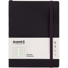 Зошит "Axent" /8615-01-A/ Partner Soft L, 190*250, 96 арк, кліт, чорна (1/12)
