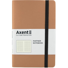 Блокнот "Axent" /8206-35-A/ Partner Soft, 125*195/96арк, кліт, золота (1/18)