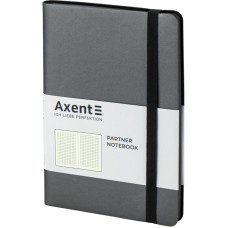 Блокнот "Axent" /8206-15-A/ Partner Soft, 125*195/96арк, кліт, сіра (1/18)