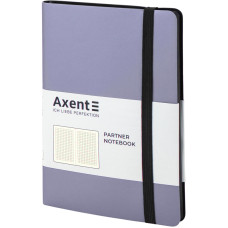 Блокнот "Axent" /8206-34-A/ Partner Soft, 125*195/96арк, кліт, срібляста (1/18)