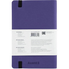 Блокнот "Axent" /8206-38-A/ Partner Soft, 125*195/96арк, кліт, т. синя (1/18)