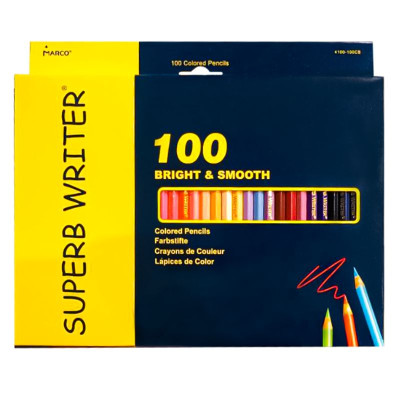 Олівці кольорові "Marco Superb writer" 100 кол. /4100-100CB/ шестигранні (1/4/24)