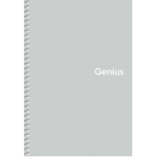 Блокнот "Genius" спіраль /A5-080-6804K/ ##, пластик 0,5 мм, 70 г/м2, заокруглені кути (4/80)