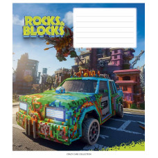 Зошит уч. "Star" 12арк.== /3280L/ "Rocks&Blocks" ВД-лак (хлопчик) (30/360)