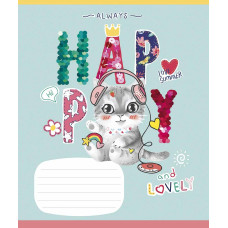 Зошит уч. "Star" 12арк.== /3295L/ "I love you (Я люблю тебе)" ВД-лак (дівчинка) (30/360)