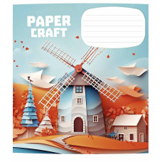 Зошит уч. "Школярик" 12арк.==/3354L/ "Paper craft" виб.УФ-лак (дівчинка) (30/300)