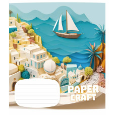 Зошит уч. "Школярик" 12арк.==/3354L/ "Paper craft" виб.УФ-лак (дівчинка) (30/300)