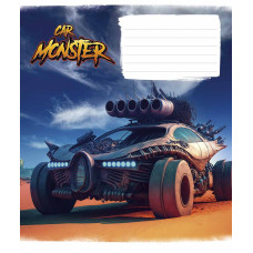 Зошит уч. "Школярик" 12арк.== /3243L/ "Monster cars" ВД-лак (хлопчик) (30/300)
