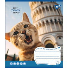 Зошит уч. "YES" 24арк.== /767037/ "Best travel blogger" (20/320)
