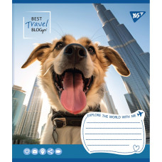 Зошит уч. "YES" 24арк.== /767037/ "Best travel blogger" (20/320)