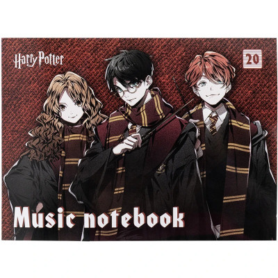 Зошит для нот А5/20арк "Kite" /HP25-405/ Harry Potter (1/10)