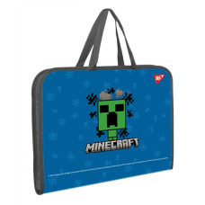 Папка-портфель на блискавці А4+ "Yes" /492237/ "Minecraft. Alex" з ткан. ручк. (1/12/48)