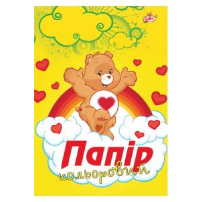 Папір кольоровий "Бріск" УВ-27  А4/16арк. 8кол. (20)