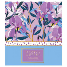 Зошит уч. "YES" 48арк.== /765290/ "Floral dreams" фольга золото+софт-тач+УФ-виб. (5/100)
